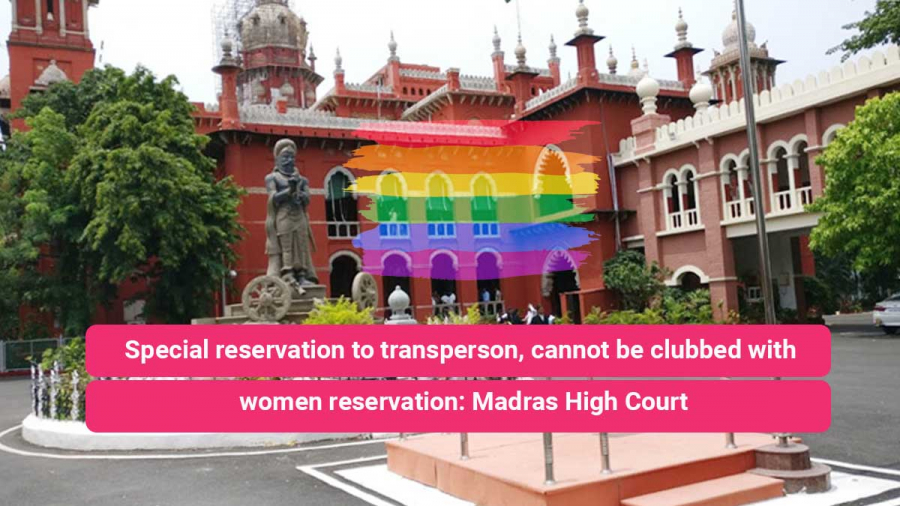 Special reservation to transperson