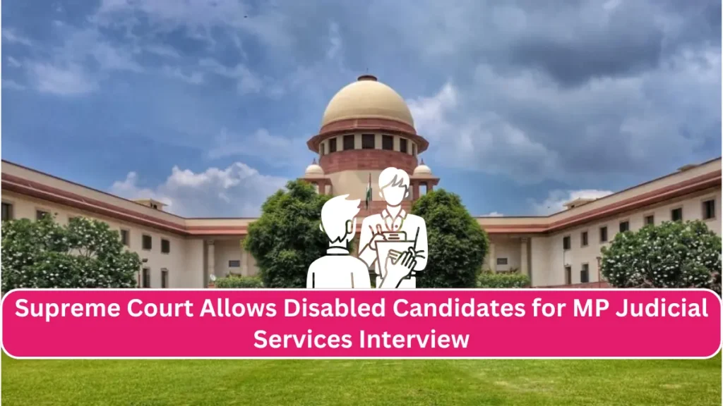 Disabled Candidates for Judicial