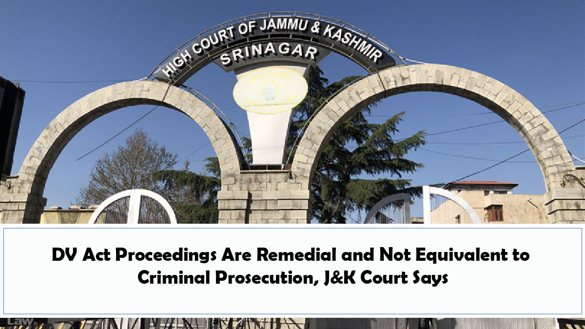 DV Act Proceedings Are Remedial and Not Equivalent to Criminal Prosecution and judgement copy is pertaining to this article